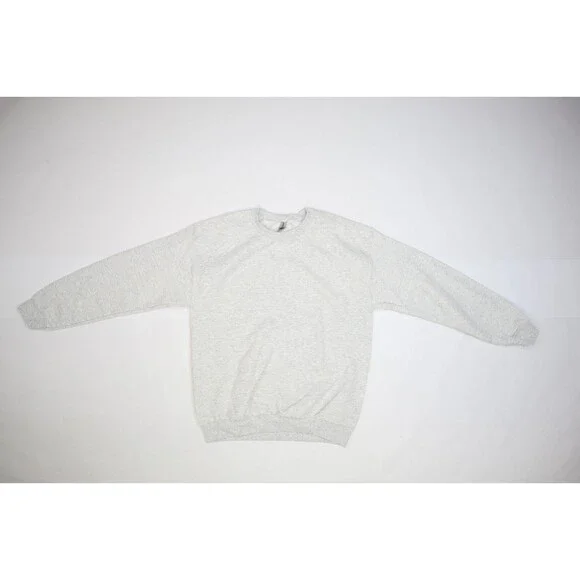 Gildan Heavy Blend Blank Long Sleeve Pullover Sweatshirt Grey Lot of 6 Adult M